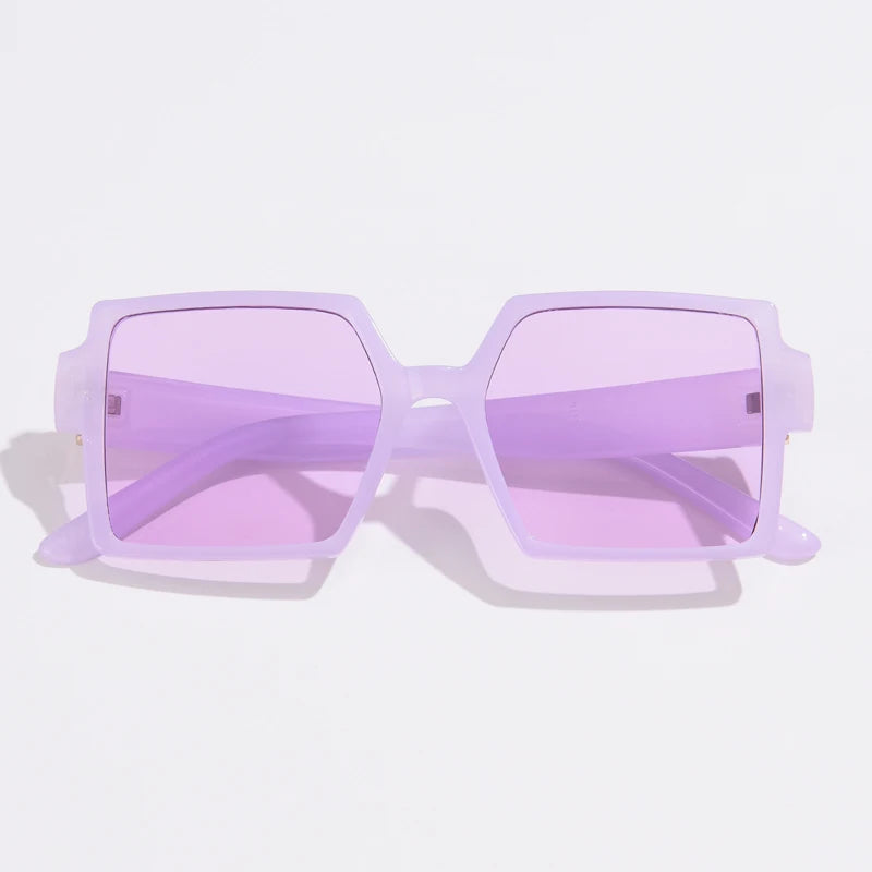 1/2pcs Vintage Large Frame Square Sunglasses Women Retro Brand Big Frame Female Sun Glasses Black Fashion Gradient Eyeglasses
