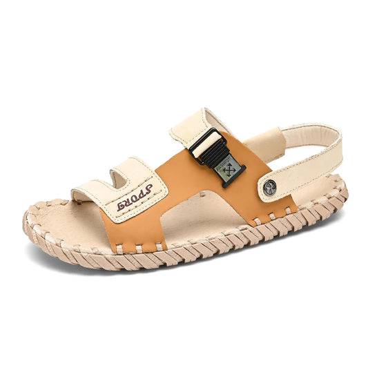 Classic Handmade Men's Sandals 2024 Summer New Fashion Slippers Outdoor Casual Non-slip Beach Shoes Flip-flops for Men