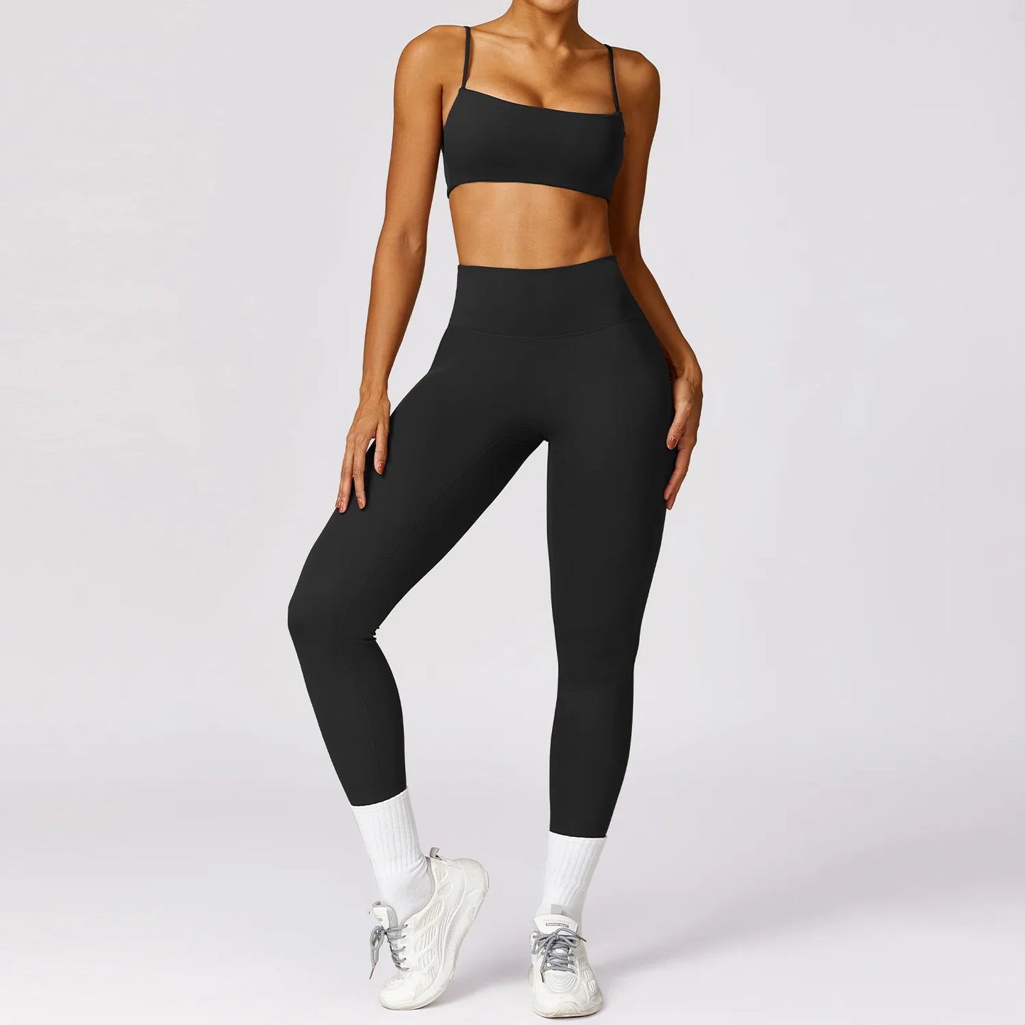 Sexy Fitness Tracksuit Women Yoga Set di yoga Allenamento senza cuciture per palestra di abbigliamento da palestra sportiva reggiseno top a vita alta leggings sport tute