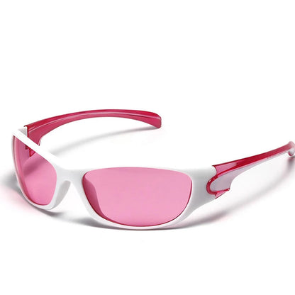 Gafas de sol de plata para hombres Ciclismo de sol al aire libre Sport Sun Gases Mujeres Vintage Vintage Handy Punk Goggle Eyewear 2000S Estética