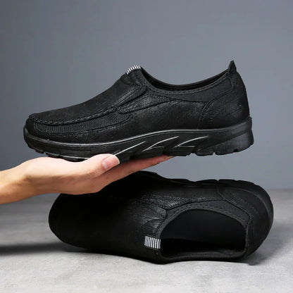 Mænd afslappede sko åndbare loafers sneakers mand komfortable blød sål mokkasiner designer håndlavet retro vandrende sko mænd sko
