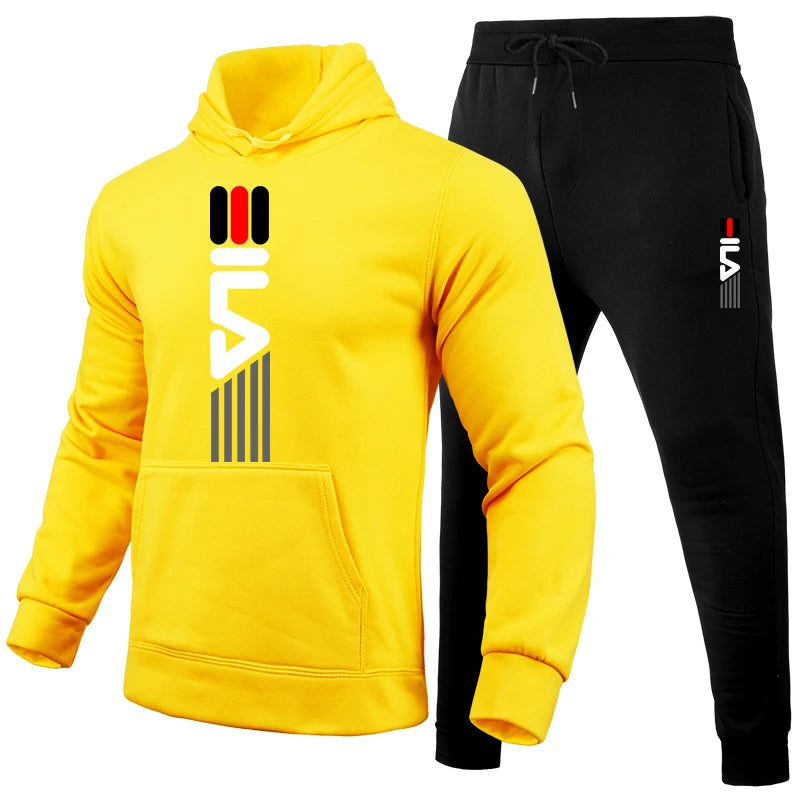 2025 New Men's Tracksuit Hoodies and Jogger Pants High Quality Male Daily Casual Sports Jogging Suits Gym Fitness Hooded Outfits