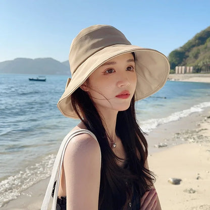 Ricygvm Sweet Bow Women Fisherman Cap Cotting Suur