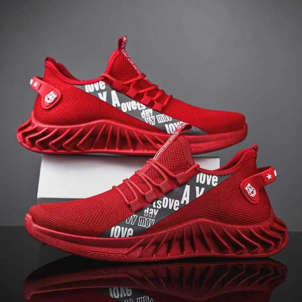 Men's mesh breathable casual sneakers summer soft sole non-slip comfort outdoor running shoes fashion student light sports shoes