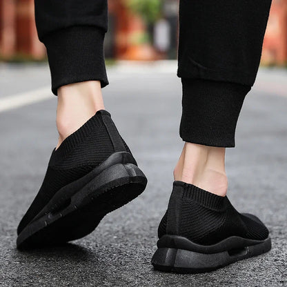 Damyuan Men Light Running Shoes Jogging Shoes Breathable Man Sneakers Slip On Loafer Shoe Men's Casual Shoes Størrelse 46 2020