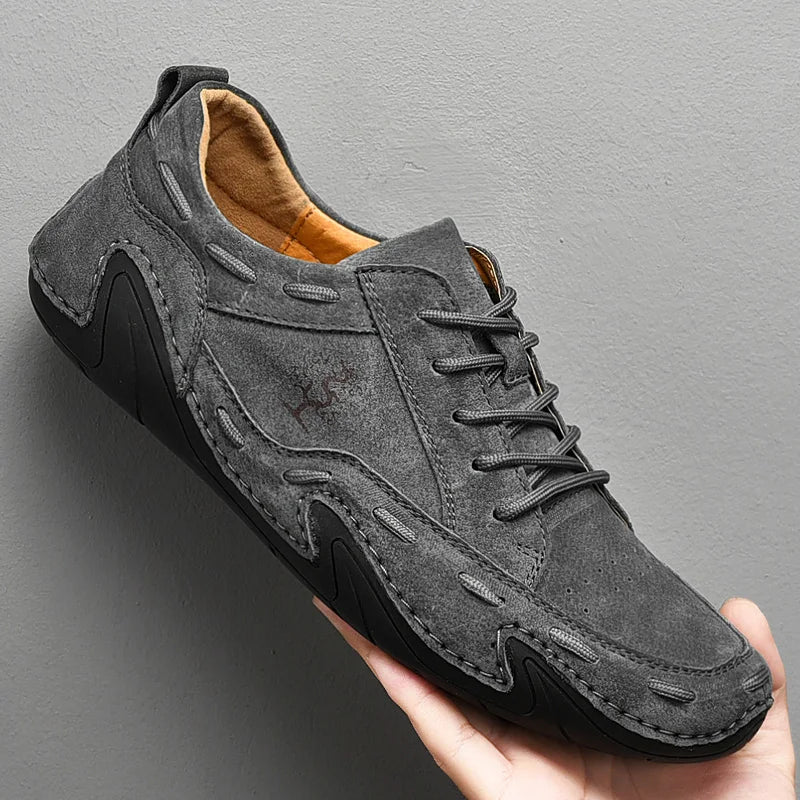 Hommes extérieurs chaussures décontractées hommes en cuir en cuir en daim