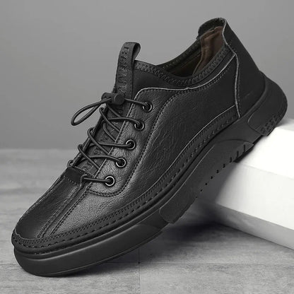 Casual lederen schoenen voor heren Ademschoenen Man Zapatos Hombre Casual Mens Sneakers Sapatos Masculinos Lederen schoenen voor mannen