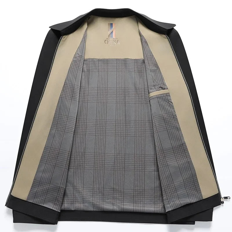 2024 New Men's Jacket Male Suit Coat High Quality Men Clothing Outwear Casual Jacket Spring Autumn Solid Color Business