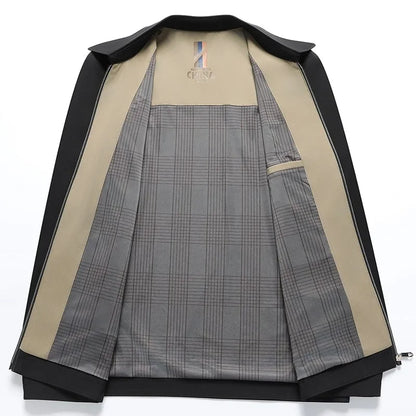 2024 New Men's Jacket Male Suit Coat High Quality Men Clothing Outwear Casual Jacket Spring Autumn Solid Color Business