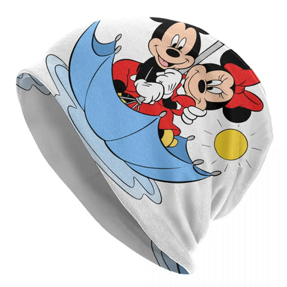 Disney Mickey Mouse Minnie Skullies Beanies Caps For Men Women Unisex Street Winter Warm Knitting Hat Adult Bonnet Hats