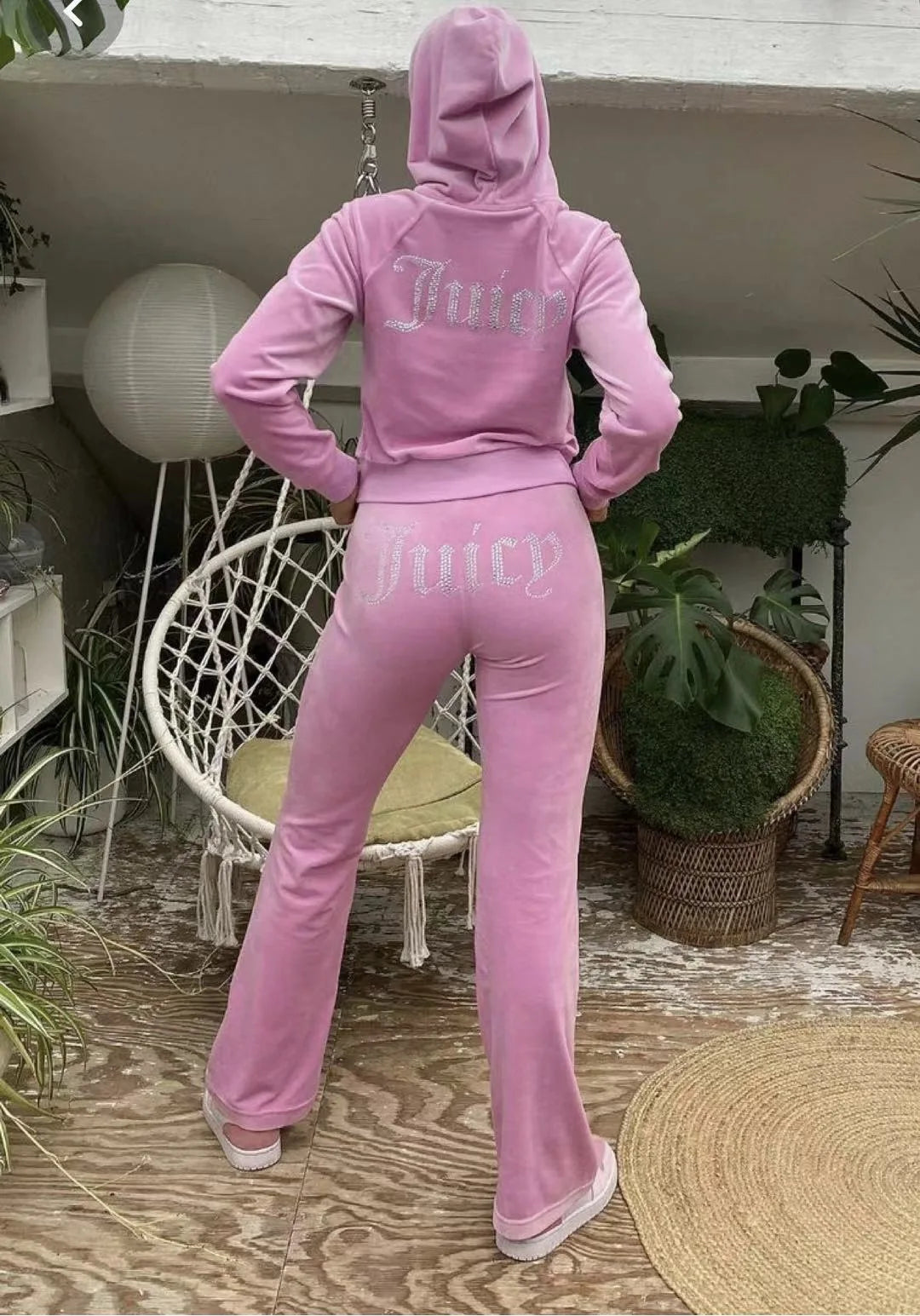 Kvinnors y2k jogging tvådelar huva set höst vinter jogger bekväm byxdräkt långärmad jacka kappa och byxor avslappnade uppsättningar