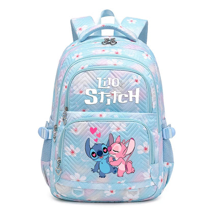 Lilo Stitch Waterproof Large Capacity Backpack for Women Girls Daypack Lightweight Schoolbag Casual Travel Knapsack