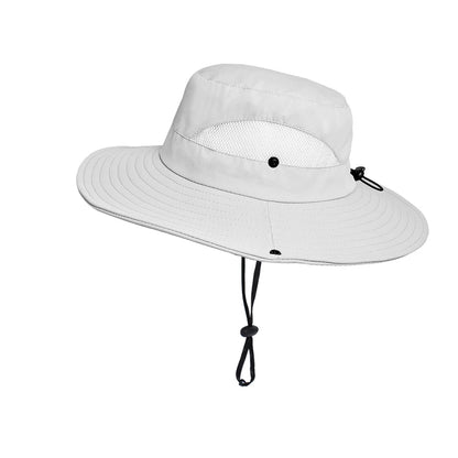 Spring summer sunshade hat Ladies outdoor fishing Mountaineering fisherman hat Breathable large brim sun hat