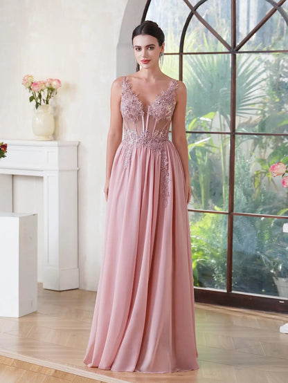 Spaghetti Straps Marine Blue A Line Evening Kleider 2025 Elegante Perlen Applikationen Illusion Prom Kleider formelle Party Vestido de Gala