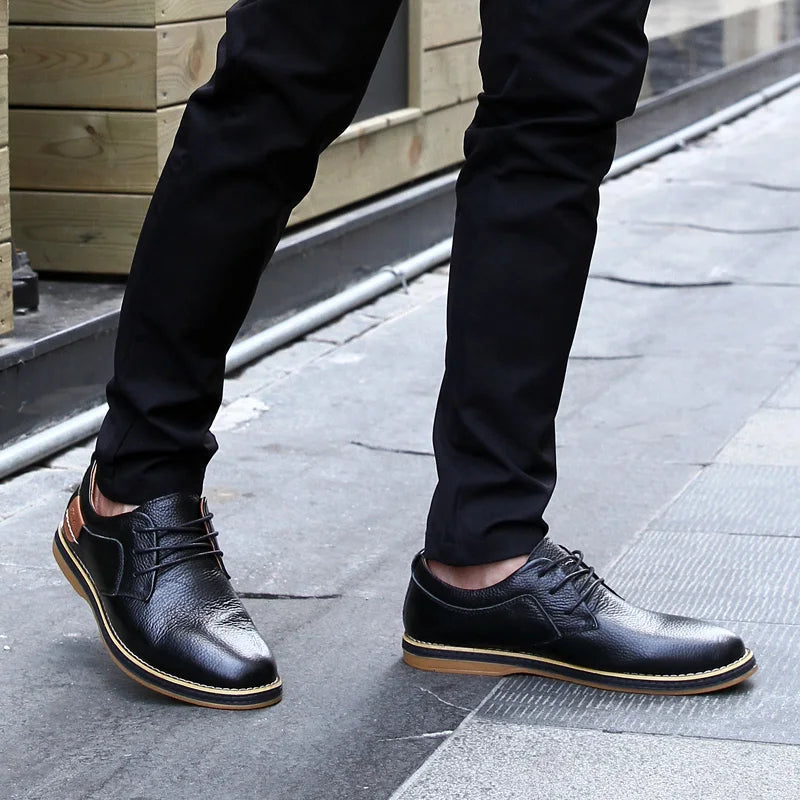 Oryginalna skórzana sukienka dla mężczyzn butów Oxfords Bogue Up Włosze męskie buty swobodne buty luksusowe markę mokasyny mokasyny plus rozmiar 38-48