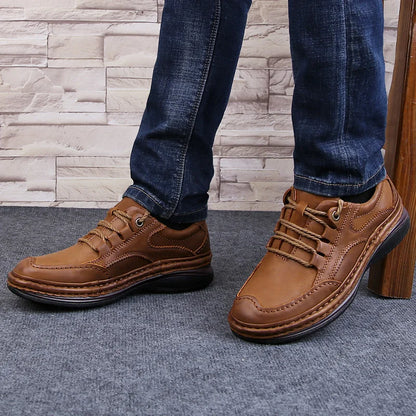 Menn ekte skinnsko forretningsformelle sko 100% koselige puste sneaker fjelltursko 2019 nye skinns joggesko