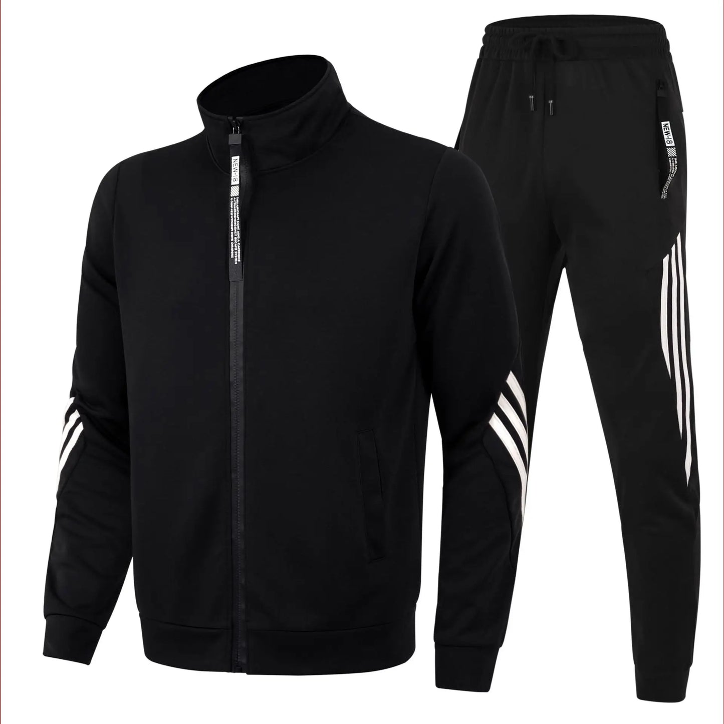 2024 رجال جدد يديرون مجموعات من قطعتين zip up cardigan Stand Stack Jacket Sweatshirt+Pants مجموعات للجنسين للملابس الرياضية الربيع