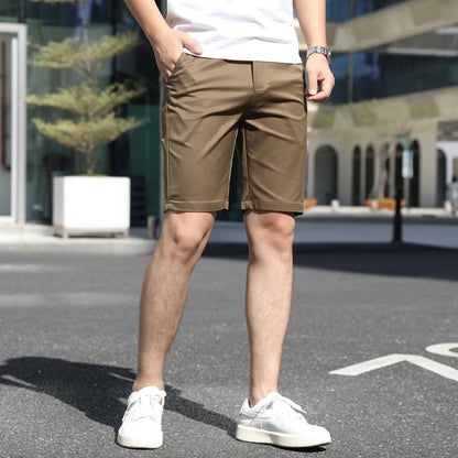 10 Models Men's Summer Thin Fashion Business Casual Suit Pants shorts Men's High Elastic Sexy Skinny Shorts Plus Size 30-40