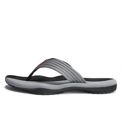 Män tofflor sommar flip flops varumärke mode utomhus bekväma avslappnade skor skor icke-halk strand män sandaler