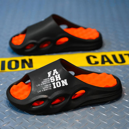 Menn mote massasje tøfler innendørs/utendørs sandaler strand flip flop tykke såle hann lysbilder sommer ikke-skli menn dusj tøfler