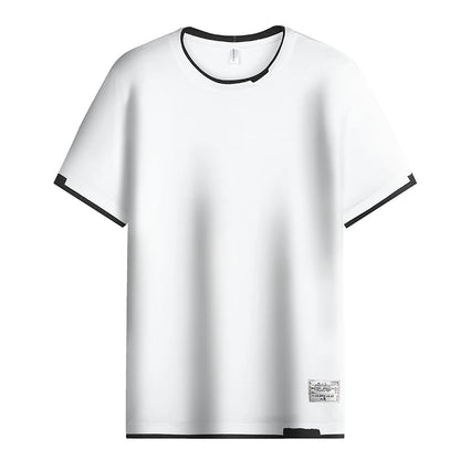 FGKKS 2024 Casual T-Shirt dla mężczyzn Pure Bawełna oddychająca moda Krótkie rękawy Wysokiej jakości koszulka dla mężczyzn
