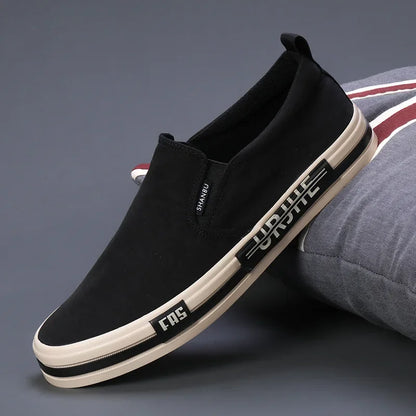 Lätt mäns dukskor Bekväma lågklippta vulkaniserade skor män espadrille icke-slip casual skor män lägenheter 2024
