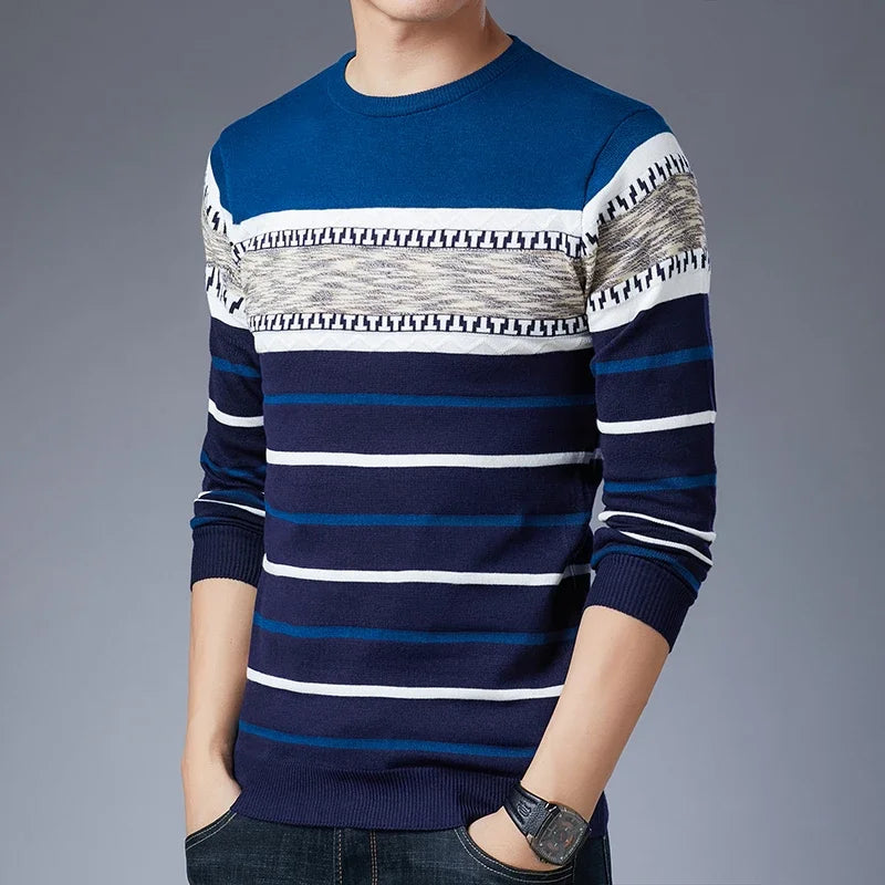 Pull à manches longues pour une chemise en tricot à manches longues à manches longues pour hommes à la mode et à manches longues pour hommes