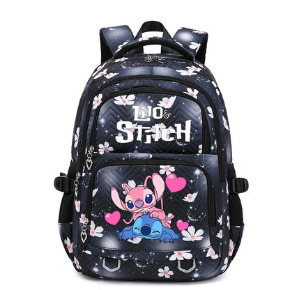 Lilo Stitch Waterproof Large Capacity Backpack for Women Girls Daypack Lightweight Schoolbag Casual Travel Knapsack