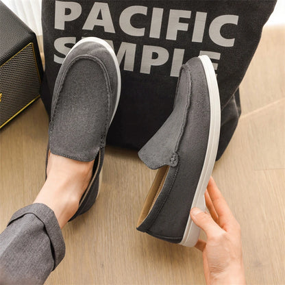 Udendørs mode herre afslappet sko komfortable mandlige loafers skridsikre gående sneakers åndbare lejligheder køresko dovne sko
