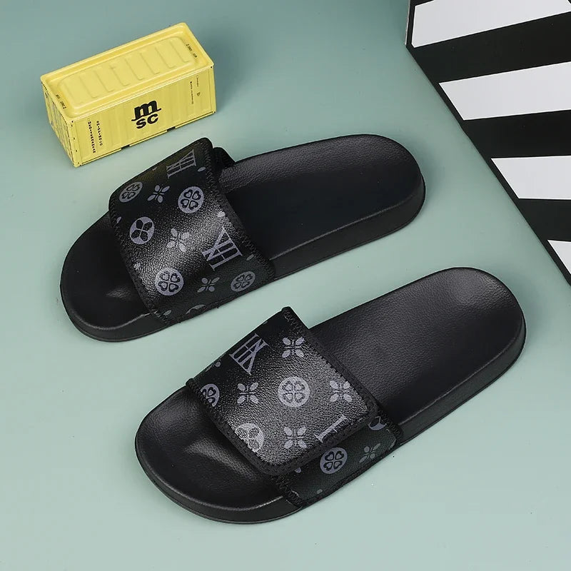 Echte lederen sandalen voor heren comfortabel man sandaal huis slippers man zomerschoenen verkoop echte heren slipper flip flop dia's