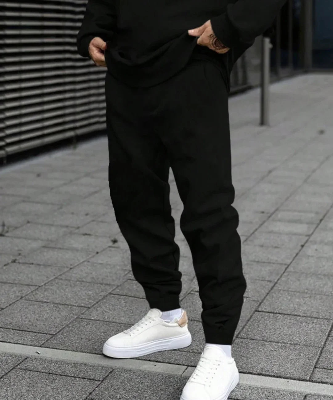 New in Mens Tracksuit Office Home Sweatshirt Sweatpants 2 Pcs Set Casual Jogging Single Piece Tops Pants Man Clothing Streetwear