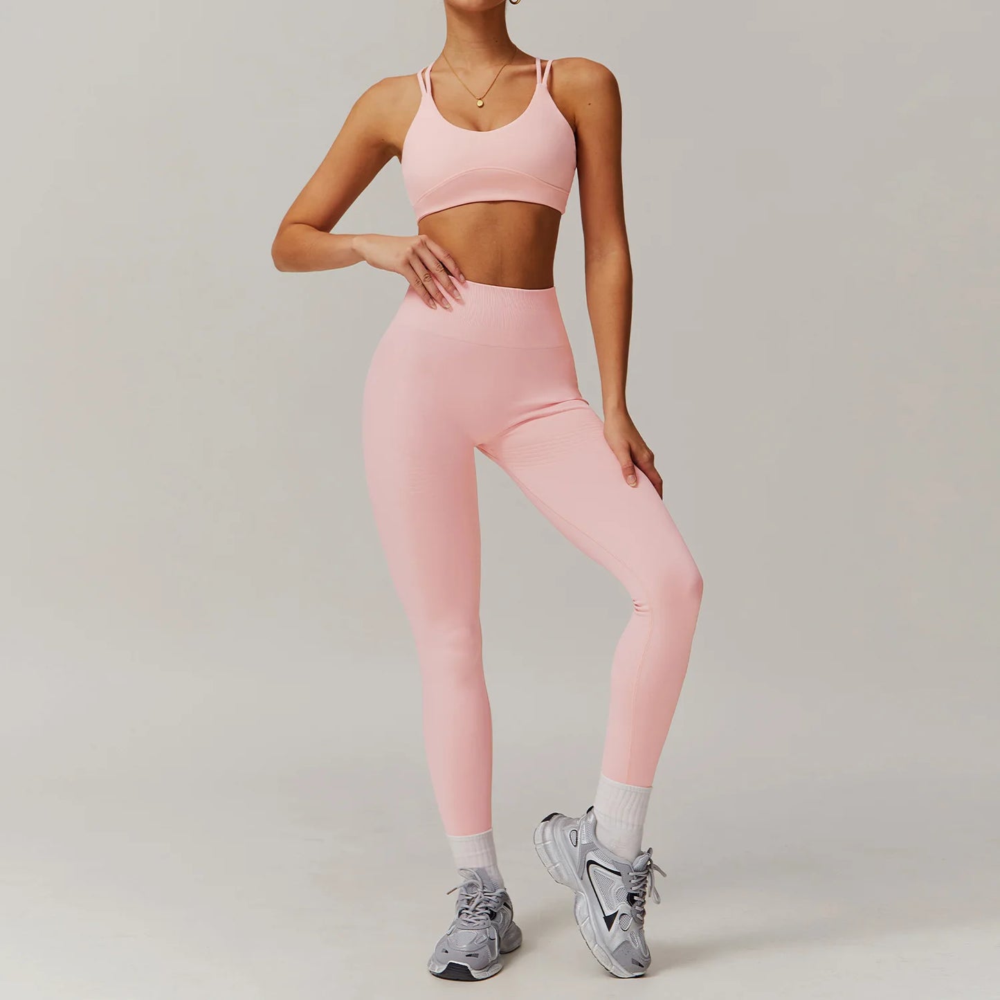 Yoga Set Gym Clothes Sportswear Yoga Suits For Women Fitness Long Sleeved Jacket Tracksuits Sports Bra Gym Set Seamless Leggings