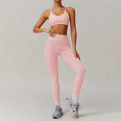 Yoga Set Gym Clothes Sportswear Yoga Suits For Women Fitness Long Sleeved Jacket Tracksuits Sports Bra Gym Set Seamless Leggings