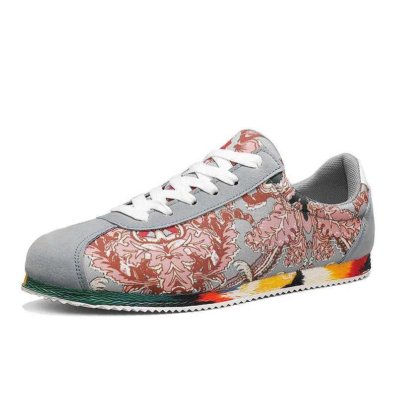 Luksuzni rumeni moški priložnostni superge modne tiskane oblikovalske čevlje za moške originalne lahke superge Man Zapatillas de Hombre