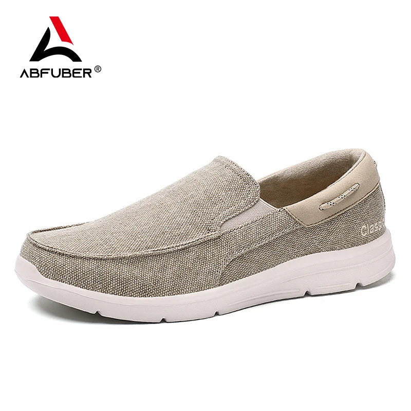 Ny sommer åndbar lærred sko mænd loafers glider på sneakers mode afslappet mænd sko lette lejligheder mænd, der kører zapato