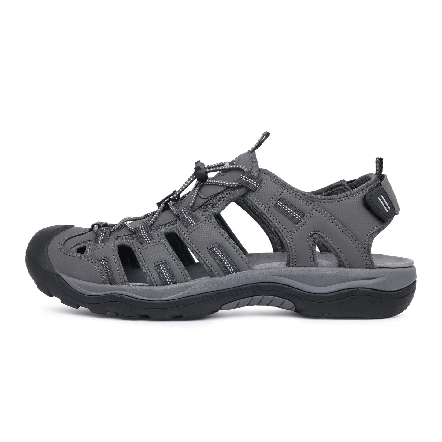 GRITION Men Sandals Outdoor Fashion Summer Beach Shoes Male Casual Hiking Rubber Trekking Non Slip Breathable Size 46 2021 Hot