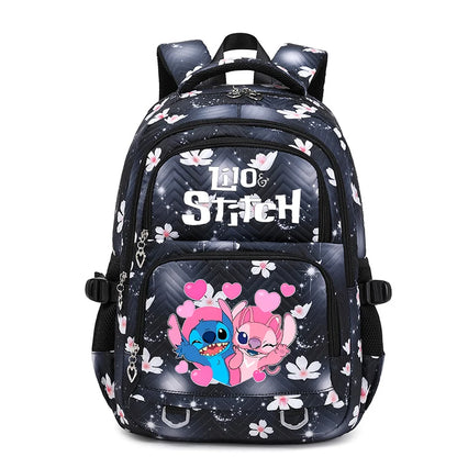 Lilo Stitch Waterproof Large Capacity Backpack for Women Girls Daypack Lightweight Schoolbag Casual Travel Knapsack