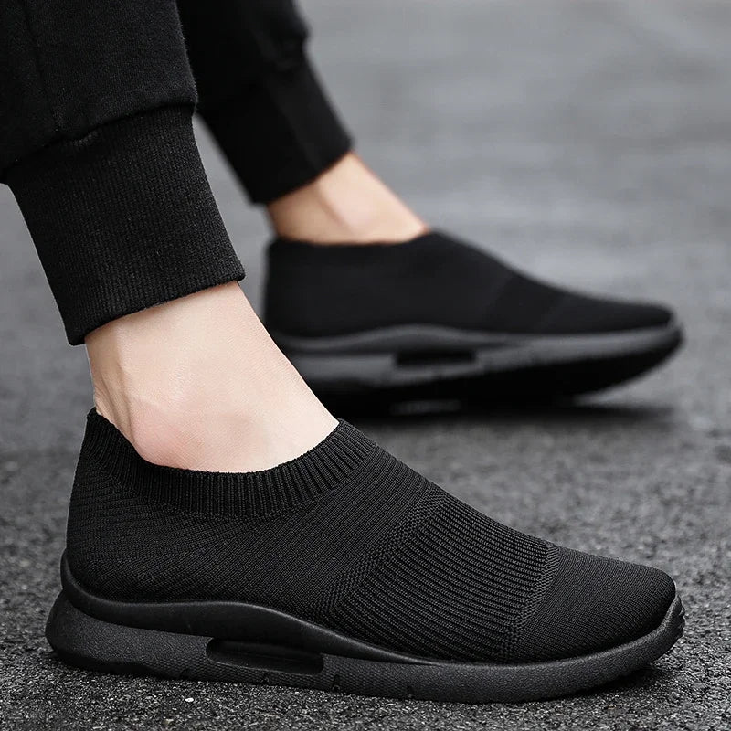 Damyuan Men Light Running Shoes Jogging Shoes Breathable Man Sneakers Slip On Loafer Shoe Men's Casual Shoes Størrelse 46 2020