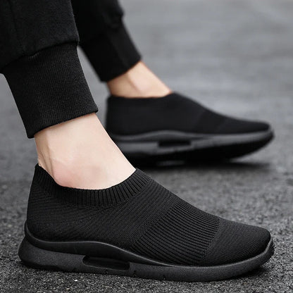 Damyuan Men Light Running Shoes Jogging Shoes Breathable Man Sneakers Slip On Loafer Shoe Men's Casual Shoes Størrelse 46 2020