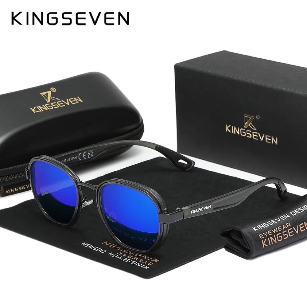 KINGSEVEN Fashion Sunglasses Men Polarized Women Eyewear Vintage Style Male Causal Glasses Anti-glare UV400