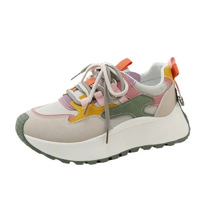 Zapatillas de deporte de plataforma casual de mujeres