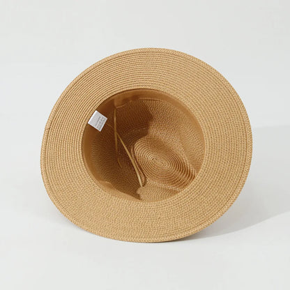 USPOP Men’s Foldable Paper Straw Sun Hat Unisex Wide Brim Summer Panama Hat for Beach Travel Outdoor UV Protection 2 Sizes (M/L)
