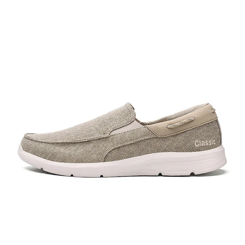 Ny sommer åndbar lærred sko mænd loafers glider på sneakers mode afslappet mænd sko lette lejligheder mænd, der kører zapato