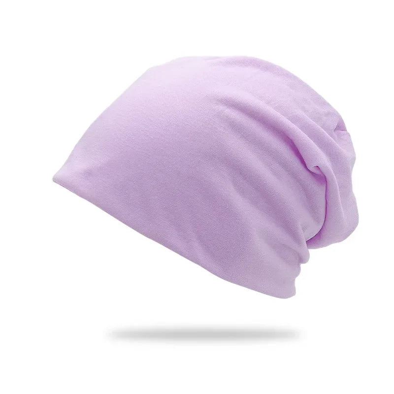 Cotton Slouchy Beanie Hip-Hop Soft Lightweight Running Beanie Adult Dwarf Hat Chemo Cap for Men Women Hip-Hop Sleep Cap Stretchy
