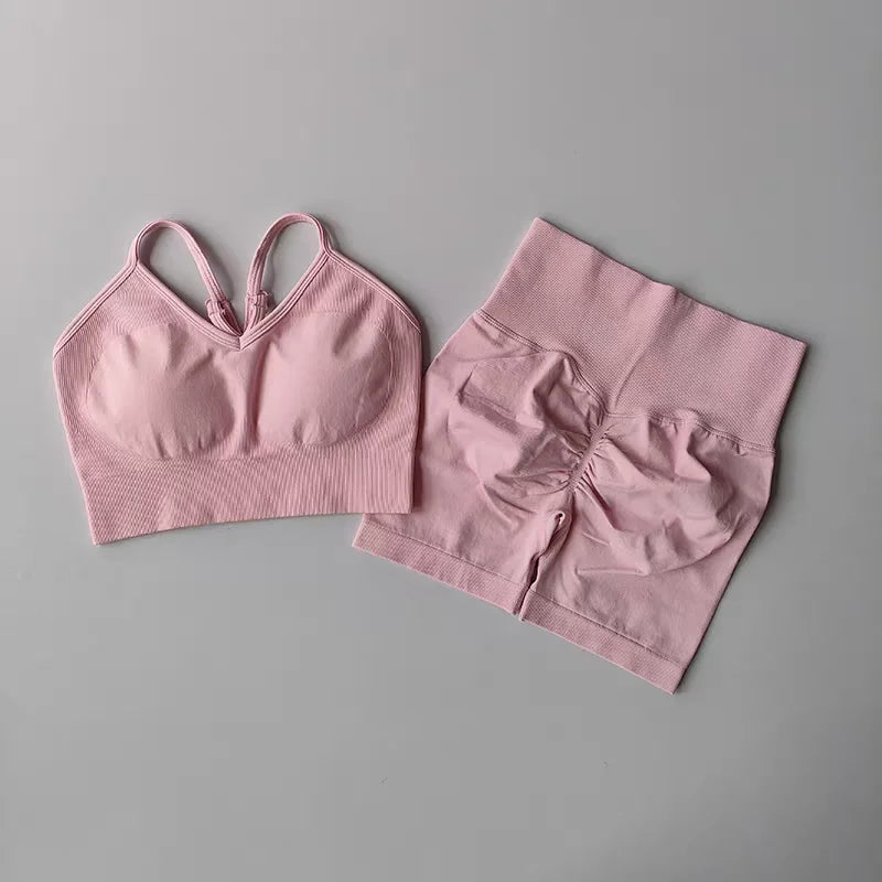 2 PC -uri setează de yoga pentru femei ținute de antrenament cu talie ridicată de gimnastică îmbrăcăminte de gimnastică costume sportive de fitness pentru costum de îmbrăcăminte sportivă