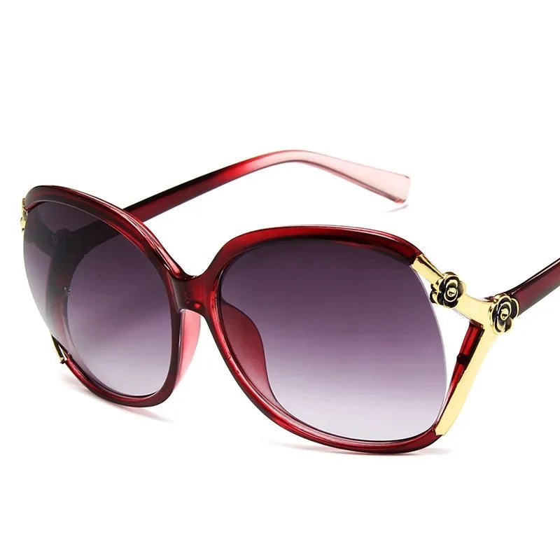 Gafas Classic Retro Large Frame Women's Sunglasses Fashion Brand Sun Glasses  Lady Driving Luxury Eyewear UV400 Oculos