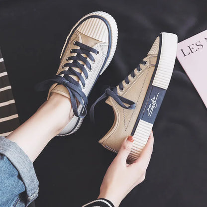 Kvinnor dukskor mode sneakers unisex ny avslappnad vulkanisera skor kvinna mode loafers hög kvalitet 3 gånger vulkanisering