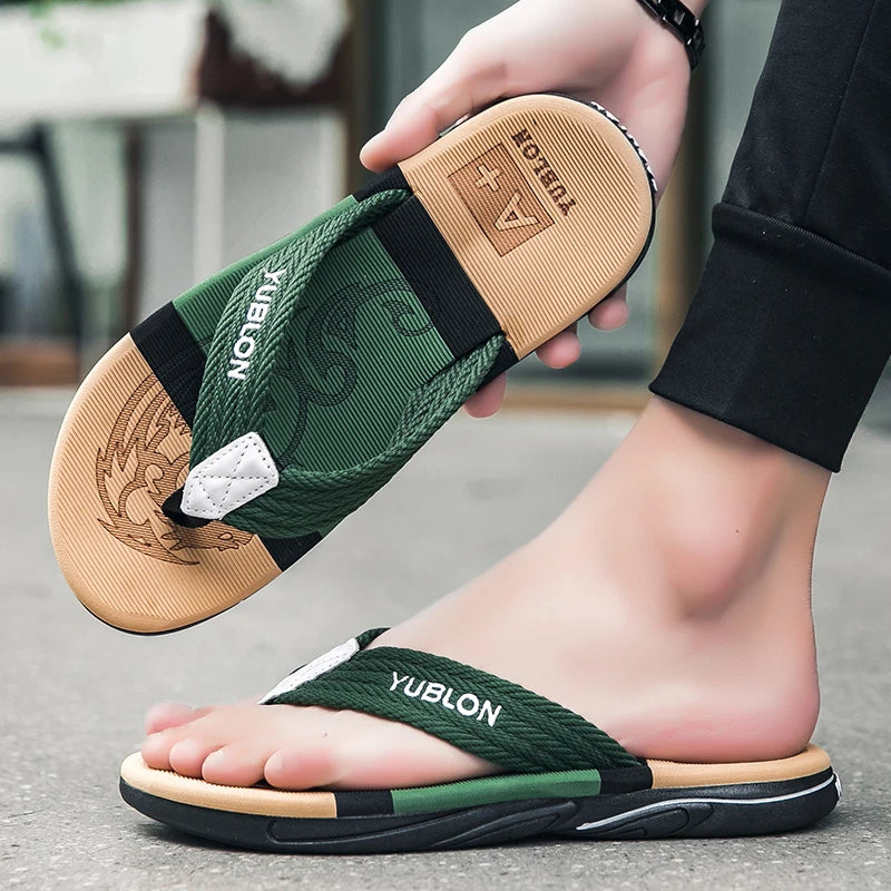 2025 الصيف Flip Flops Men Men Sandals Anti-slip trevable men men beach slippers slippers ourdoor ourdive big 45