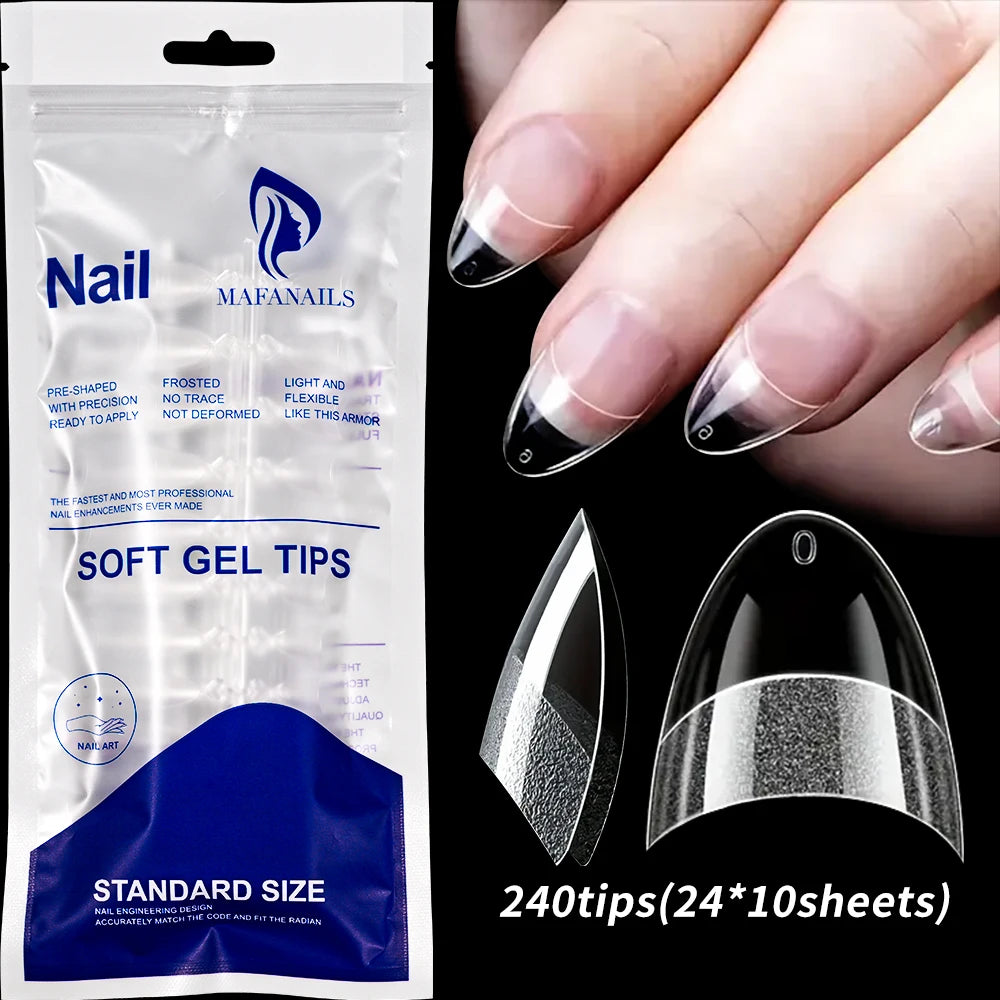 100Pcs Light Pink Press on Nails Short Medium Square Wearable Fake Nails Tips 10 sizes Full Cover False Nails Finger Decoration