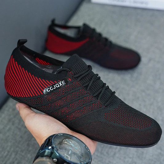 Yrzl moški loafers tanko dno dihajoči mrežici poletni čevlji lahka proti zdrs vožnje priložnostno udobno hojo po sprehodu moški